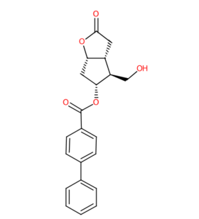 (3aR,4S,5R,6aS)-(-)-六氢-4-(羟甲基)-2-氧代-2H-环戊并[b]呋喃-5-基 1,1'-联苯-4-甲酸酯-CAS:31752-99-5