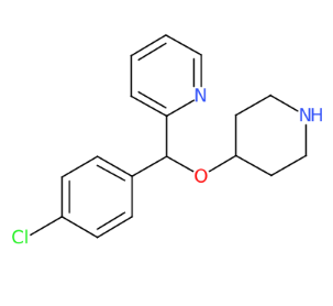2-[(4-氯苯基)(4-哌啶基氧基)甲基]吡啶-CAS:122368-54-1