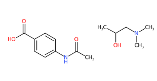 2-羟基-N,N-二甲基丙-1-铵-4-乙酰氨基苯甲酸盐-CAS:61990-51-0