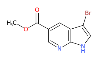 3-溴-1H-吡咯并[2,3-b]吡啶-5-羧酸甲酯-CAS:1190322-65-6