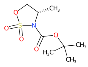 (S)-4-甲基-1,2,3-氧杂噻唑烷-3-羧酸叔丁酯 2,2-二氧化物-CAS:439948-91-1