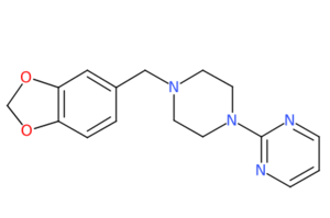 2-(4-(苯并[d][1,3]二氧戊环-5-基甲基)哌嗪-1-基)嘧啶-CAS:3605-01-4