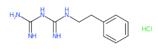 1-氨基甲脒-N-(2-苯基乙基)甲脒盐酸盐-CAS:834-28-6