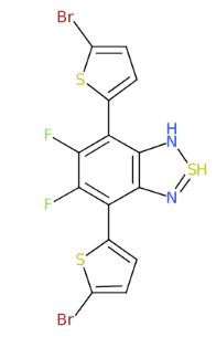 4,7-双(5-溴噻吩-2-基)-5,6-二氟苯并[c][1,2,5]噻二唑-CAS:1304773-89-4