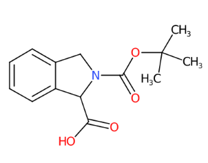 2-(叔丁氧基羰基)异二氢吲哚-1-羧酸-CAS:221352-46-1