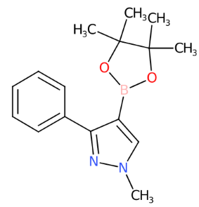 1-甲基-3-苯基-4-(4,4,5,5-四甲基-1,3,2-二噁硼烷-2-基)-1H-吡唑-CAS:1002334-06-6