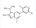 6-(2-氯-5-氟-嘧啶-4-基)-4-氟-1-异丙基-2-甲基-1H-苯并咪唑-CAS:1231930-42-9