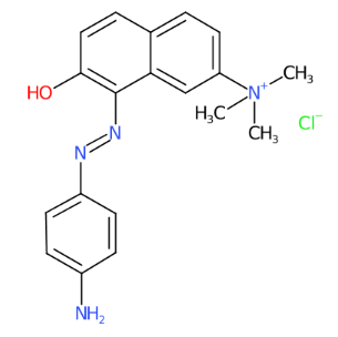 8-[(4-氨基苯基)偶氮]-7-羟基-N,N,N-三甲基-2-萘季铵盐酸盐-CAS:26381-41-9