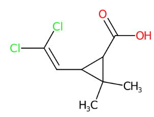 3-(2,2-二氯乙烯基)-2,2-二甲基环丙烷羧酸-CAS:55701-05-8