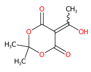 5-(1-羟基亚乙基)-2,2-二甲基-1,3-二氧-4,6二酮-CAS:85920-63-4