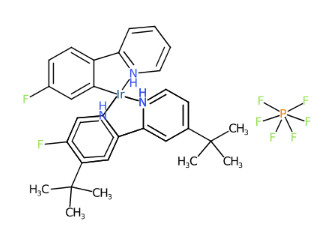 [2,2'-联(4-叔丁基吡啶)]双[2-(4-氟苯基)吡啶]铱(III) 六氟磷酸盐-CAS:1449110-90-0