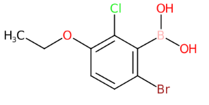 6-溴-2-氯-3-乙氧基苯基硼酸（含有数量不等的酸酐）-CAS:957121-15-2