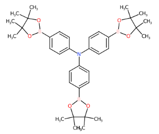 三(4-(4,4,5,5-四甲基-1,3,2-二氧硼杂环戊烷-2-基)苯基)胺-CAS:267221-90-9