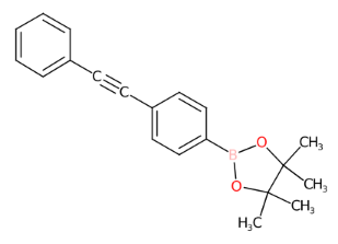 4,4,5,5-四甲基-2-(4-苯基乙炔基-苯基)-[1,3,2]二氧硼杂环戊烷-CAS:1190376-20-5