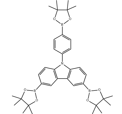 9-（4-硼酸酯苯基）咔唑-3.6-二硼酸频哪醇酯-CAS:1415223-65-2