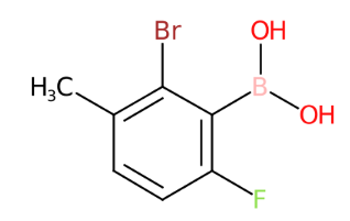 2-溴-6-氟-3-甲基苯基硼酸（含有数量不等的酸酐）-CAS:957121-09-4