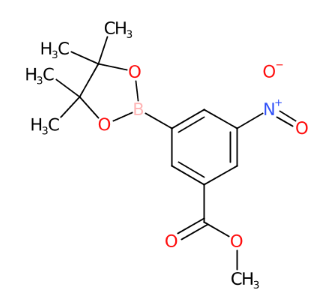 3-硝基-5-(4,4,5,5-四甲基-1,3,2-二氧硼杂环戊烷-2-基)苯甲酸甲酯-CAS:957061-12-0