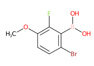 6-溴-2-氟-3-甲氧基苯硼酸-CAS:871126-17-9