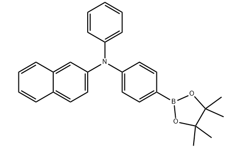 (4-(萘-2-基(苯基)氨基)苯基)硼酸频呢醇酯-CAS:1347758-75-1