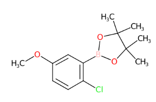 2-(2-氯-5-甲氧基苯基)-4,4,5,5-四甲基-1,3,2-二氧硼杂环戊烷-CAS:1256781-73-3