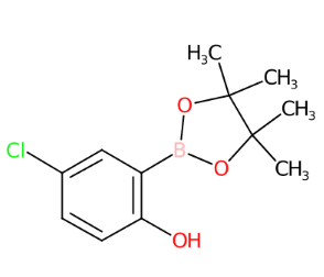 4-氯-2-(4,4,5,5-四甲基-1,3,2-二氧硼杂环戊烷-2-基)苯酚-CAS:779331-28-1
