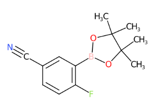 4-氟-3-(4,4,5,5-四甲基-1,3,2-二氧硼杂环戊烷-2-基)苯甲腈-CAS:863868-29-5
