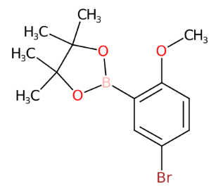 2-(5-溴-2-甲氧基苯基)-4,4,5,5-四甲基-1,3,2-二氧硼杂环戊烷-CAS:868629-78-1