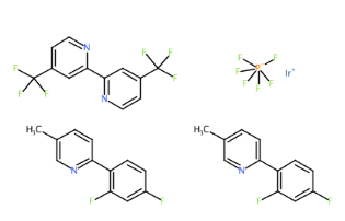 4,4'-双(三氟甲基)-2,2'-联吡啶 双[3,5-二氟-2-[5-甲基-2-吡啶基)苯基]铱(III)六氟磷酸盐-CAS:2229858-27-7