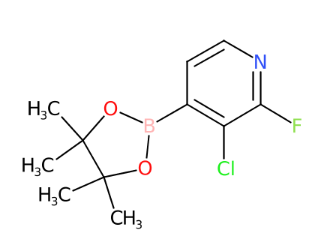 3-氯-2-氟-4-(4,4,5,5-四甲基-1,3,2-二氧硼杂环戊烷-2-基)吡啶-CAS:1073353-71-5
