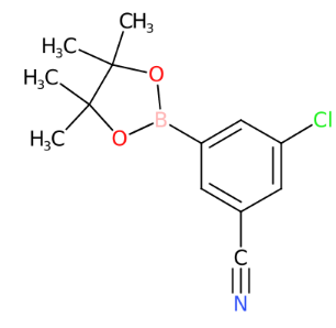 3-氯-5-(4,4,5,5-四甲基-1,3,2-二氧硼杂环戊烷-2-基)苯甲腈-CAS:1212021-11-8