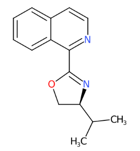 (S)-4-异丙基-2-(异喹啉-1-基)-4,5-二氢恶唑-CAS:1701405-00-6