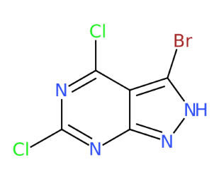 3-溴-4,6-二氯-1H-吡唑并[3,4-d]嘧啶-CAS:944902-17-4