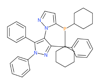 5-(二环己基膦)-1',3',5'-三苯基-[1,4']-双-1H-吡唑-CAS:1021176-69-1