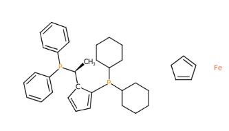 (S)-1-[(S)-2-(二环己基膦基)二茂铁基乙基]二苯基膦-CAS:162291-01-2