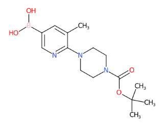 6-(4-(叔丁氧基羰基)哌嗪-1-基)-5-甲基吡啶-3-基硼酸-CAS:1379476-75-1