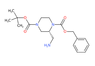 4-(叔丁基)(R)-2-(氨基甲基)哌嗪-1-苄基-1,4-二羧酸酯-CAS:1212316-00-1