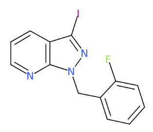 1-[(2-氟苯基)甲基] -3-碘-1H-吡唑并[3,4-b]吡啶-CAS:1313738-72-5