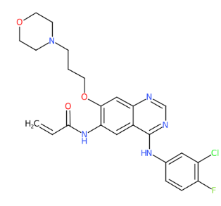 N-(4-((3-氯-4-氟苯基)氨基)-7-(3-吗啉代丙氧基)喹唑啉-6-基)丙烯酰胺-CAS:267243-28-7