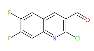 2-氯-6,7-二氟喹啉-3-甲醛-CAS:209909-13-7