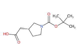 (R)-2-(1-Boc-3-吡咯烷基)乙酸-CAS:204688-60-8