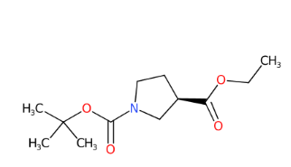 (R)-1-Boc-3-吡咯烷甲酸乙酯-CAS:1314419-65-2