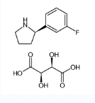 (R)-2-(3-氟苯基)吡咯烷-L-酒石酸盐-CAS:1391463-17-4