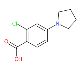 2-氯-4-(1-吡咯烷基)苯甲酸-CAS:192513-60-3