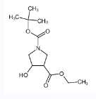 1-叔丁基 3-乙基 4-羟基吡咯烷-1,3-二羧酸酯-CAS:146256-99-7