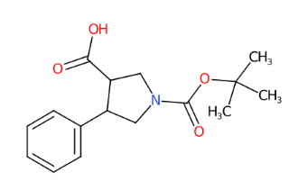 1-(叔丁氧羰基)-4-苯基吡咯烷-3-甲酸-CAS:939757-89-8