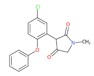 3-(5-氯-2-苯氧基苯基)-1-甲基-2,4-吡咯烷二酮-CAS:1162120-35-5