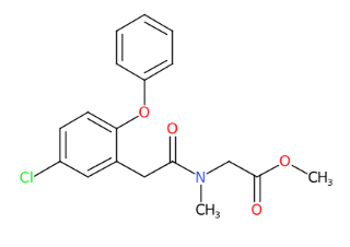 N-[2-(5-氯-2-苯氧基苯基)乙酰基]-N-甲基-甘氨酸甲酯-CAS:1180843-76-8