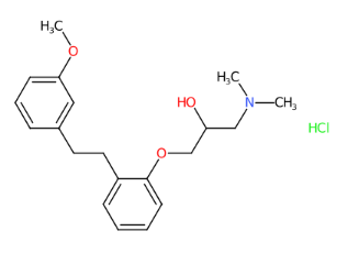 1-(二甲基氨基)-3-[2-[2-(3-甲氧基苯基)乙基]苯氧基]-2-丙醇盐酸盐-CAS:135261-74-4