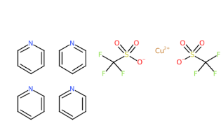 四(吡啶)铜(II)三氟甲磺酸酯-CAS:113110-58-0