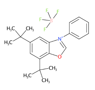 5,7-二叔丁基-3-苯基苯并[d]恶唑-3-鎓四氟硼酸盐-CAS:1207294-92-5
